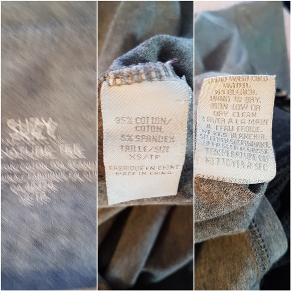 Suzy Shier Signature Long sleeve Tee in Grey - Picture 4 of 4